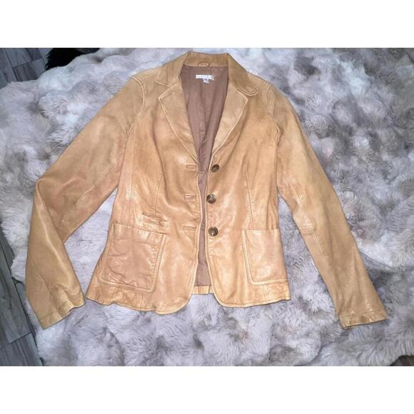 Vince Women’s 100% Cuir Leather 3 Button Closure Jacket Size 8 $995 - Picture 5 of 9